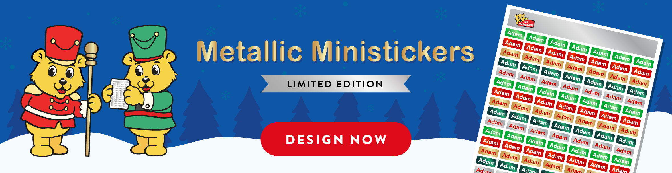 Metallic Ministickers banner