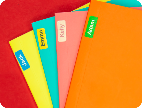 notebooks with ministickers